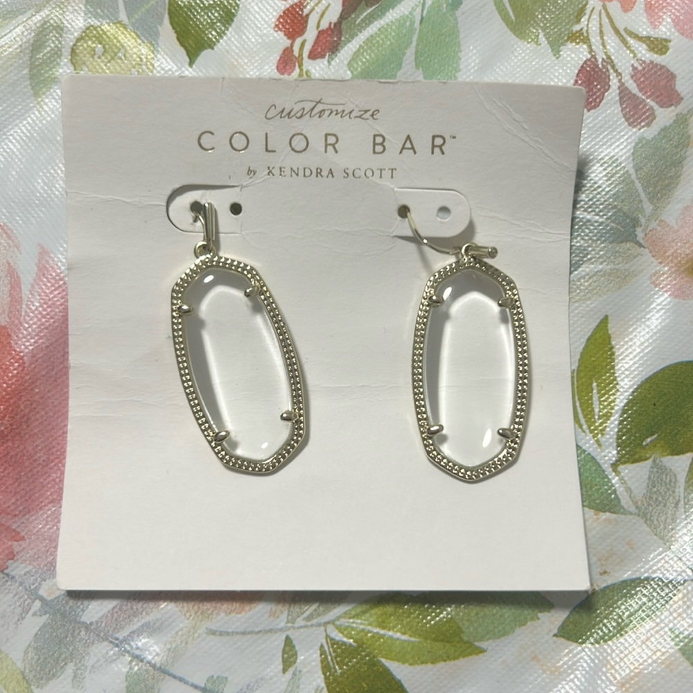 Kendra Scott Color Bar Clear Elle Earrings